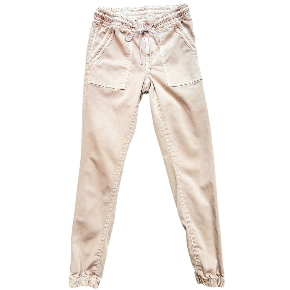 American Eagle Womens Cotton Blend Joggers Next Level Stretch Light Pink Pockets
